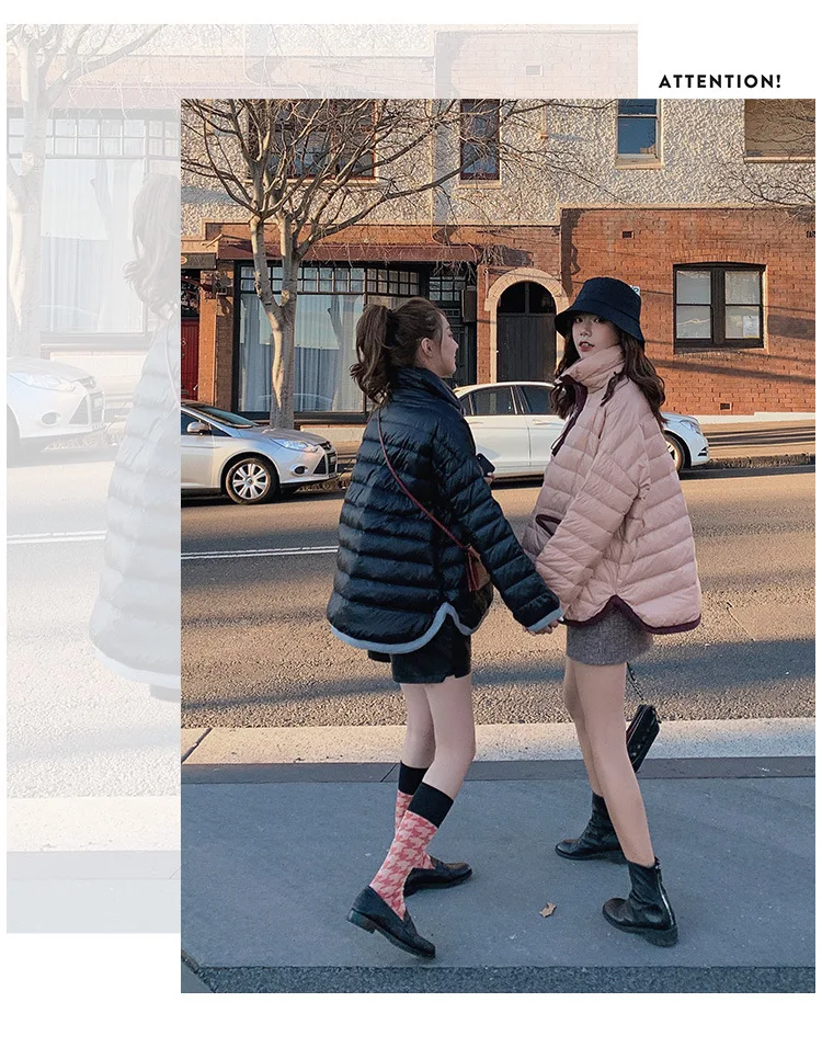Черно-белая одежда на Хлопчатобумажной Подкладке с рисунком для фотосессии, Женская короткая одежда, зима, стиль, тонкий дизайн, корейский стиль