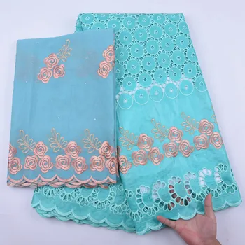 

SJD LACE New Arrival Bazin Fabric Mesh African Lace Fabric Flowers Embroidery Nigerian Fabric For Women Party And Wedding A2037