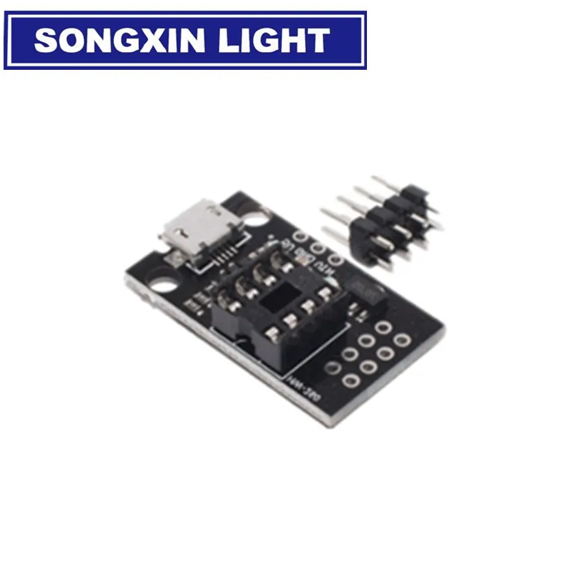 Подключаемая макетная плата для ATtiny13A/ATtiny25/ATtiny45/ATtiny85 программирующий редактор