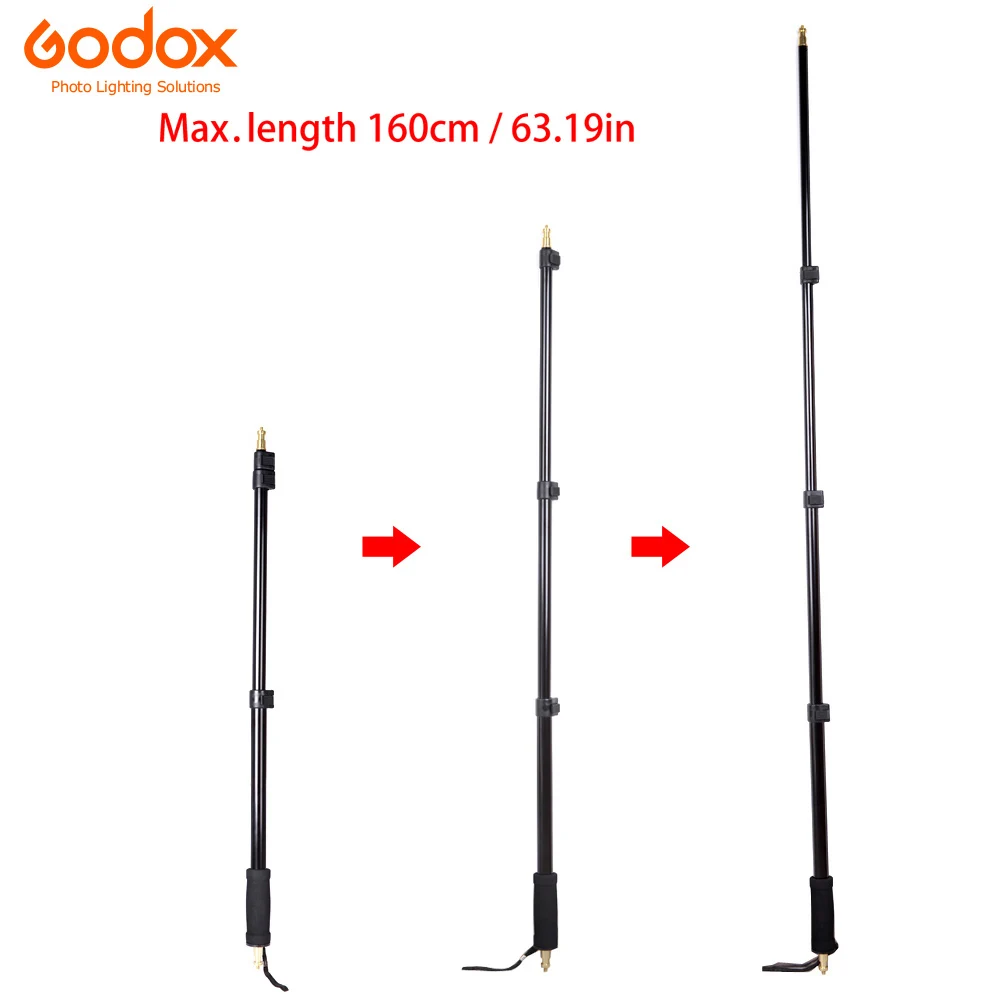 Портативный светильник Godox 21 63 &quot/55 160 см четырехсекционный с наружной резьбой