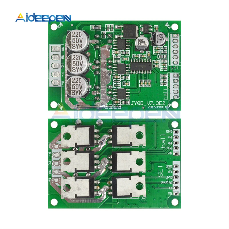 JY01 DC 12 V-36 V 500W PWM с бесщеточным двигателем постоянного тока мотор Управление; с зал привод bldc вагонетки с противовесом драйвер модуль панели управления