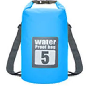 5L 10L 15L 20L PVC водонепроницаемая сумка для отдыха на природе, каноэ, каяк, рафтинг, Пляжная спортивная сумка для плавания, дорожный набор, рюкзак, сумки для хранения - Цвет: SBlue 5L