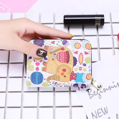 Card Wallet Cartoon pattern wallet card bag coin purse Card Holder Passport Cover Credit Card Holder Wallet Card Tarjetero Rfid 03