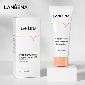 

LANBENA Ectoin Soothing Facial Cleanser Repair Sensitive Skin Care Face Wash Mild Foam Anti Allergic Nourish Moisturizing 100g