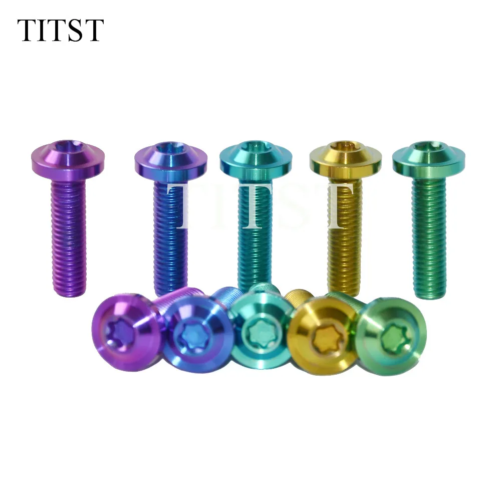 Титановые мотоциклетные болты TITST M10x25/30/35/40 мм (шаг 1 25 мм)