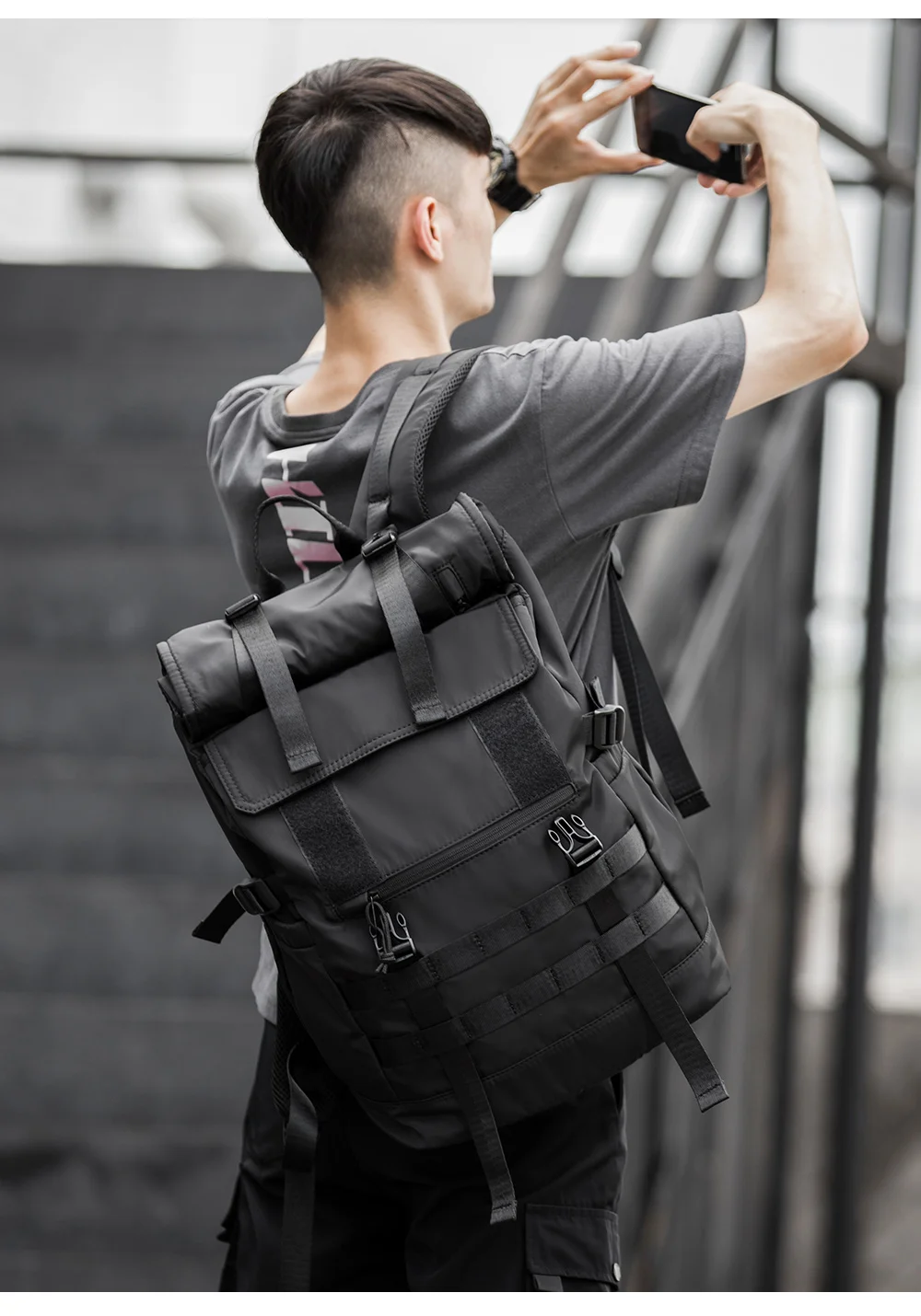 MOYYI 3 in 1 Expansion Anti Theft Bagpack Weekender Outdoor 17inch Laptop Backpack for Men Hiking Camping Female Male Travel Bag 6