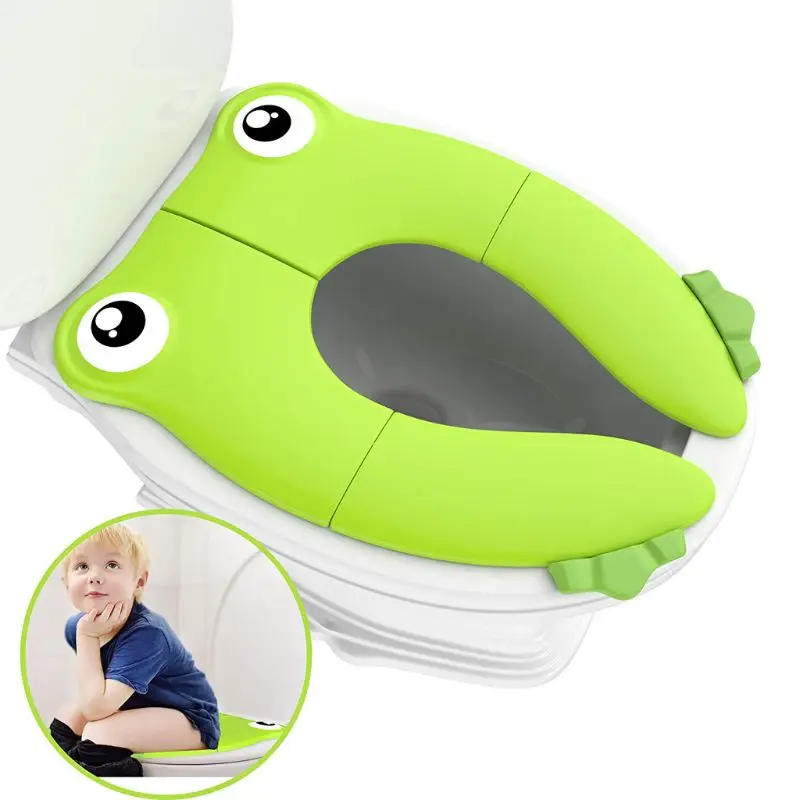 

Foldable Potty Toilet Training Seat Portable Travel Toddler Toilet Seat with Carry Bag Prevent Germs Spread 19QF