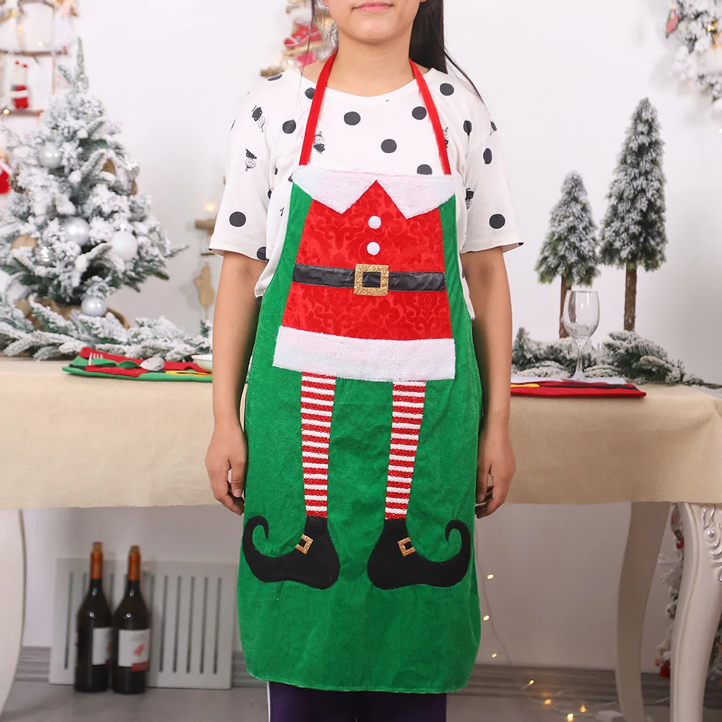 Christmas Kitchen Aprons for Woman Xmas Decoration for Adults Women Men Dinner Party Cooking Apron Baking Accessories