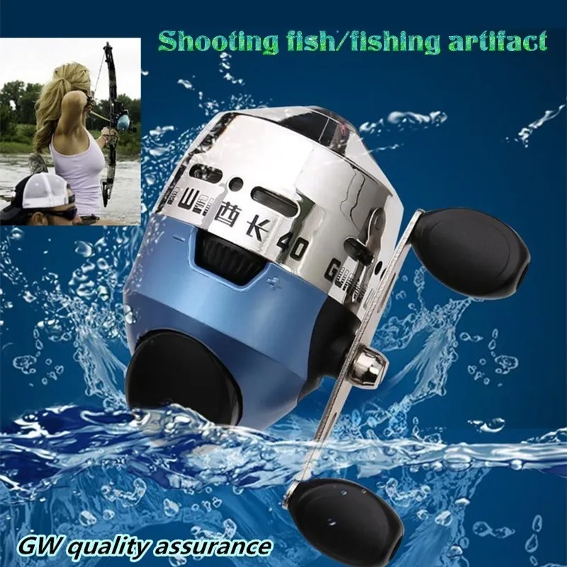 

American Closed Fishing Reel Bow Slingshot Harpoon Shooting Fish Coil Carp Accessories Tool Surfcasting wheel Multipurpose pesca