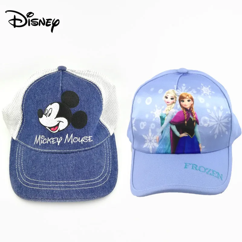 Disney Микки лед снег детский головной убор дышащая бейсбольная кепка солнцезащитный козырек мода солнцезащитный крем