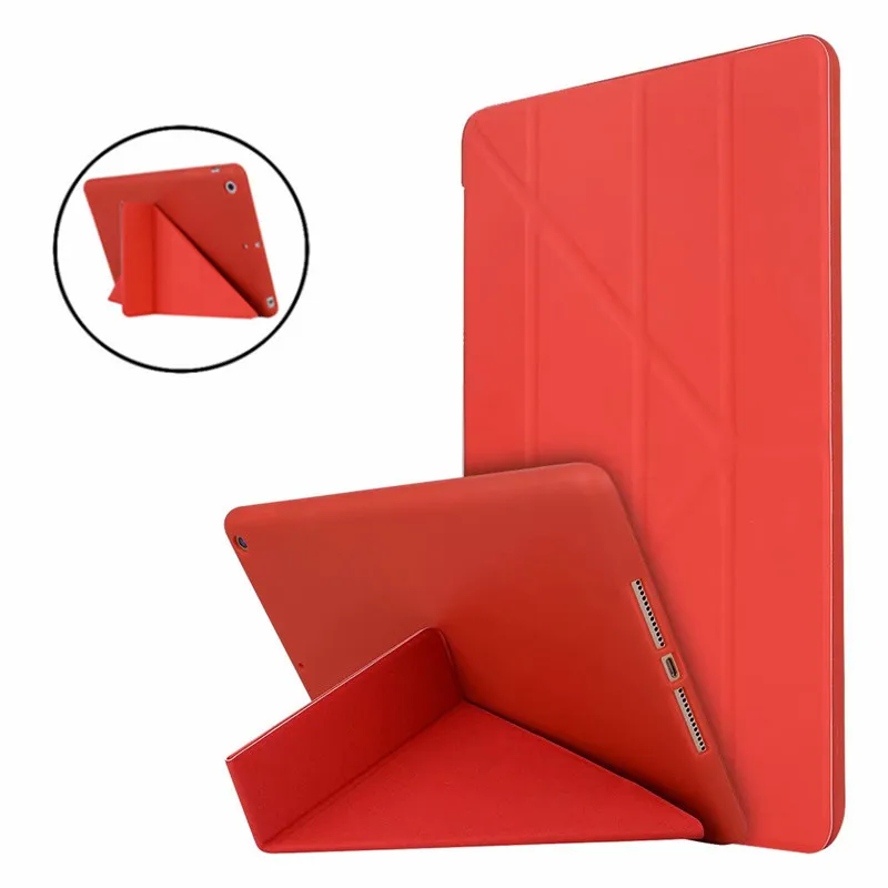 Smart red Чехол для планшета для ipad 10,2 folio cover чехол для Apple ipad 7 7th 10," A2200 A2198 A2232 Мягкий ТПУ умный защитный чехол - Цвет: Smart red