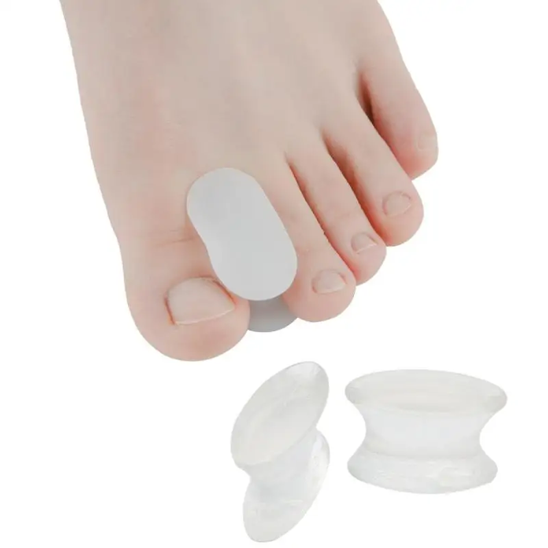 

2pcs Silicone Toe Separators Spacer Thumb Hallux Correctors for Valgus Bunion Prevention of Hallux Valgus Toe Deformation