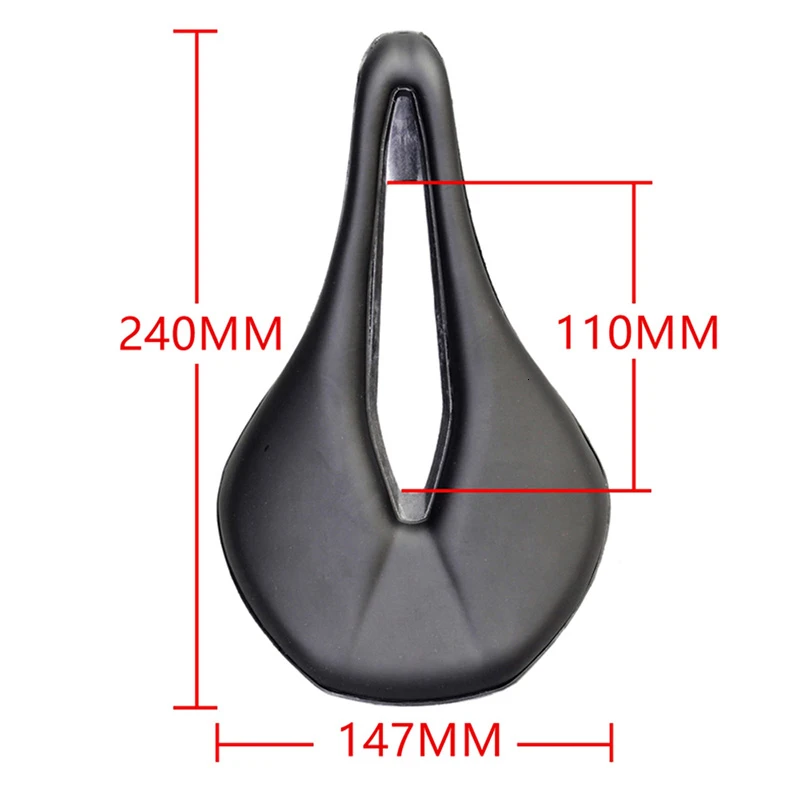Full Carbon Fiber Bike Black Saddle Durable Comfortable Glossy Seat Pad Mat for Mountain Road Bicycle Part Accessories