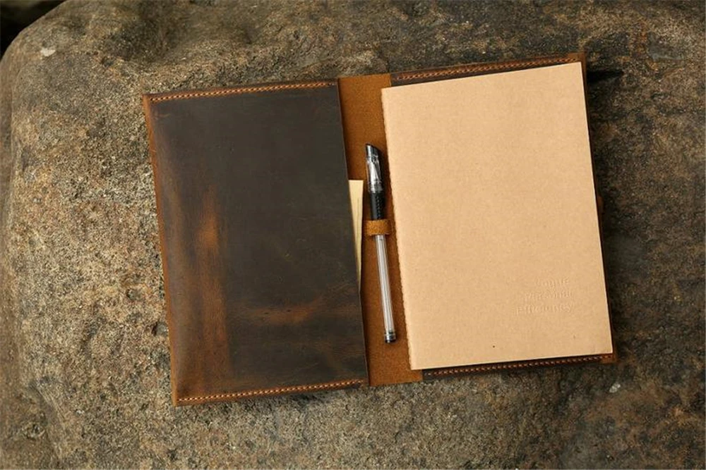 Персонализированный винтажный Ретро Кожаный чехол-Обложка для A5 notebook/простой A5 многоразовый кожаный блокнот SA505MPS