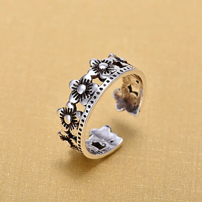 Vintage-Accessories-925-Sterling-Silver-Rings-Flower-Open-Rings-For-Women-New-Mothers-Day-Bridesmaid-Gifts