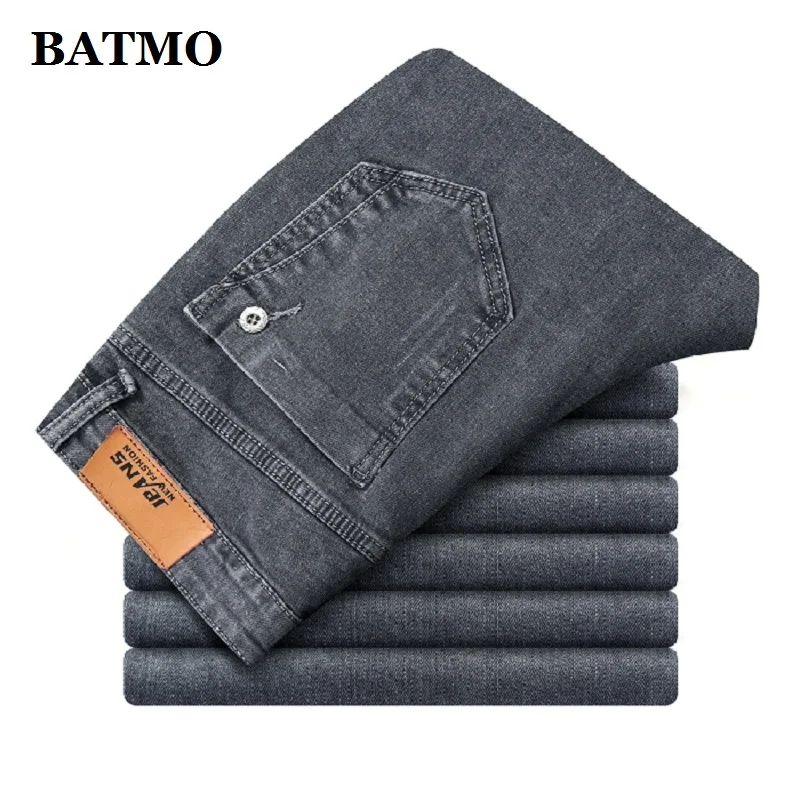 

BATMO 2023 Men Classic Jeans Jean Homme Pantalones Hombre Men Mannen Soft Black Biker Masculino Denim Overalls Mens Pants 913