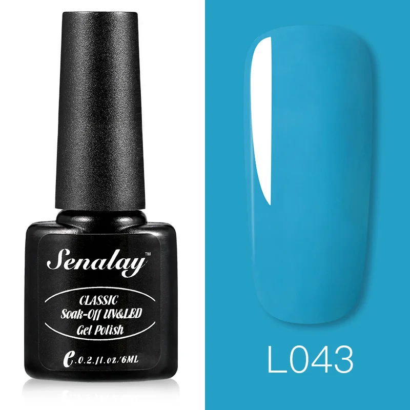 SENALAY Гель-лак для ногтей, Лаки, основа, верхнее покрытие, Полупостоянный УФ светодиодный гель для ногтей, маникюрный набор для ногтей - Цвет: RE12-L043