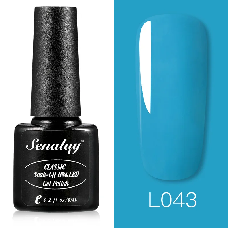 RE12-L043 SENALAY Гель-лак для ногтей, Лаки, основа, верхнее покрытие, Полупостоянный УФ светодиодный гель для ногтей, маникюрный набор для ногтей - Цвет: RE12-L043