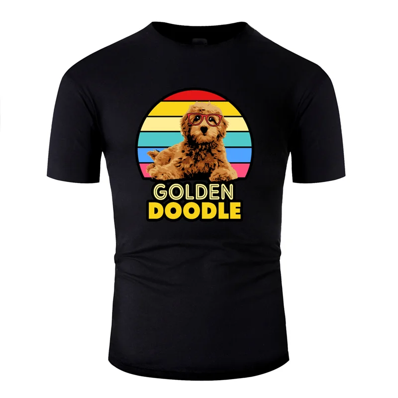 

Newest Comical Doodle Dog Goldendoodle Golden Retriever Poodle T Shirt Standard Homme Tee Shirt Humorous