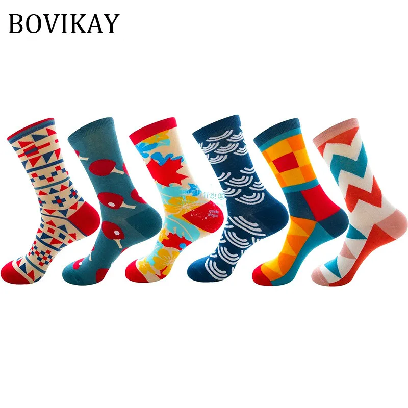 3 пар/упак. Новая мода Happy Knit высокое качество носки для пинг-понга спортивные хлопковые мужские и женские бедра носки