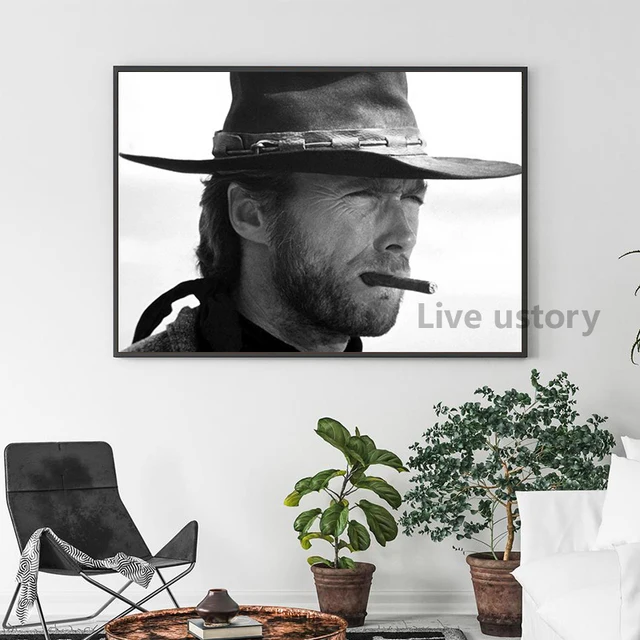 Poster Graffiti Clint Eastwood 'Il Buono' - Opera D'Arte Handmade Moreno-Mata - Foto 3