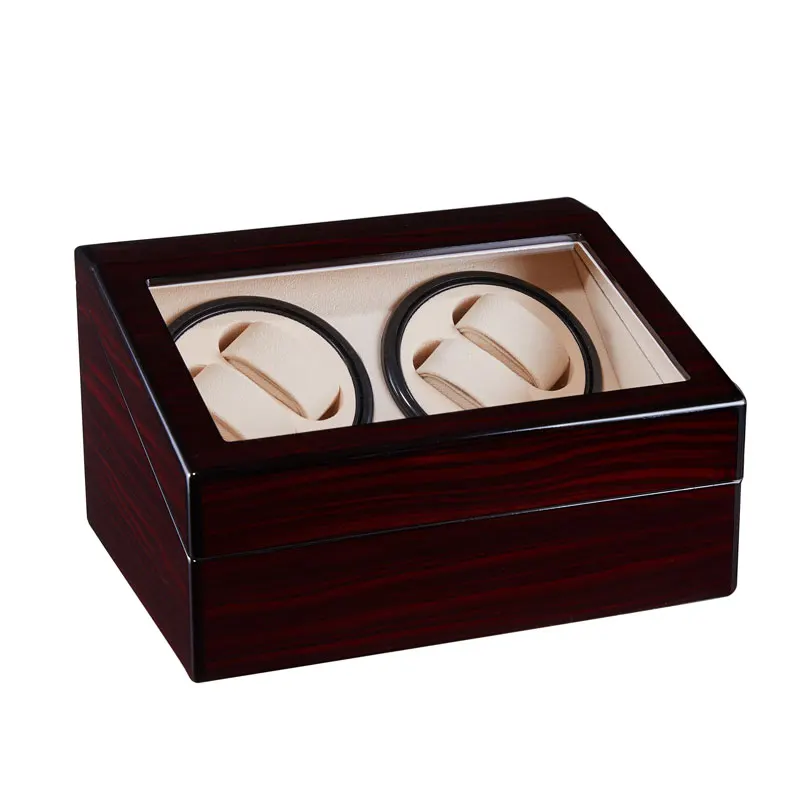 

Luxurious REAL WOODEN 6+4 Watch Winders Box Automatic Quiet Motor Storage Collection Display Watches Box High Quality