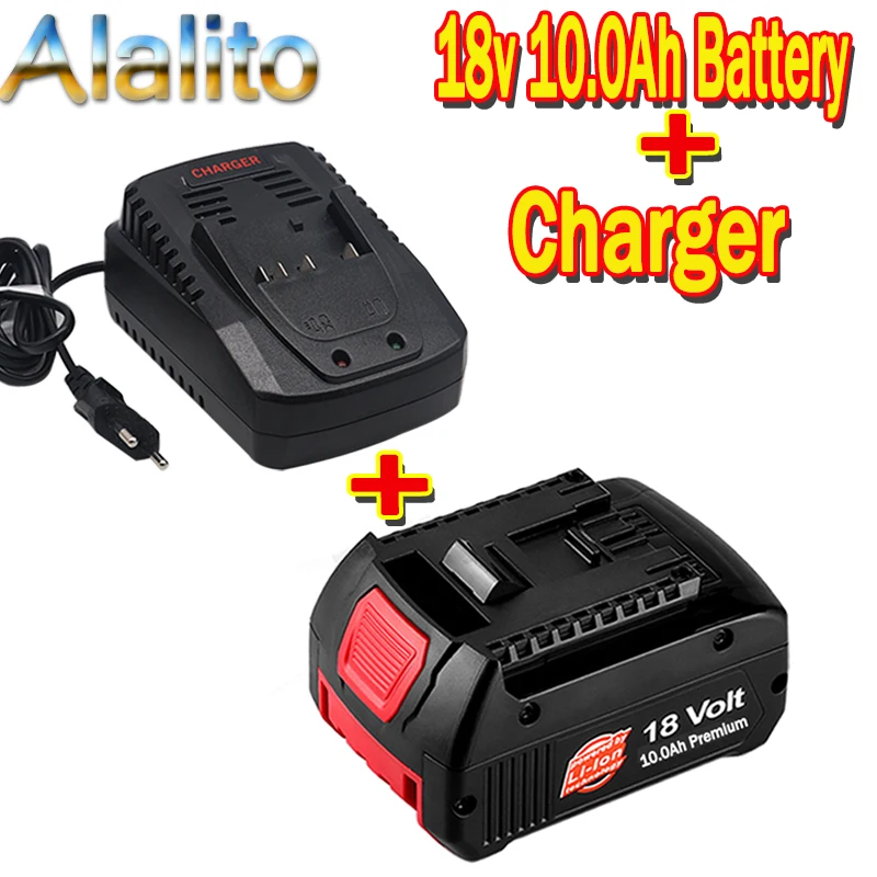18 в 10000 мА/ч Перезаряжаемые для Bosch 18V Батарея Backup10.0A Портативный Замена BAT609
