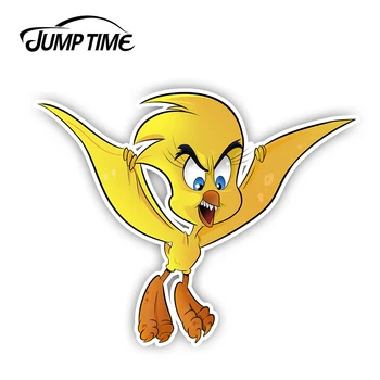 

Jump Time 13cm x 8cm For Tweety Cute Bird Vinyl Decal Car Window Truck Laptop Car Styling Funny Animal Sticker
