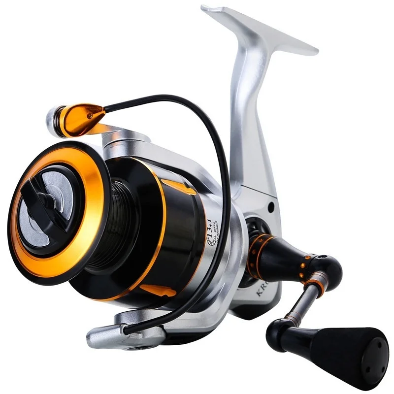 

Sougayilang 2000-7000 Series 14BB Spinning Fishing Reel Smooth Ultra-light 5.0:1 Gear Ratio Right Left Hand Carp Fishing Reel