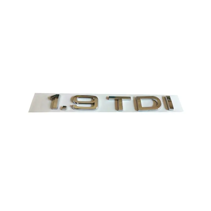 10pcsxPlastic хром 1.9TDI наклейки для автомобиля эмблемы значки Emblemes эмблема