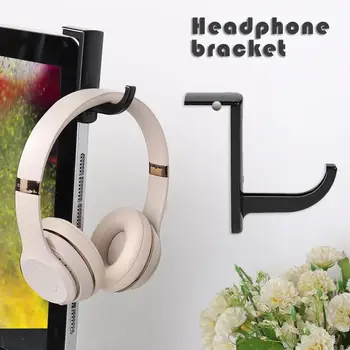 

Universal Headphones Holder Hanger Plastic Wall Hook PC Monitor Headset Stand Simple Design Small Size and Light Weight