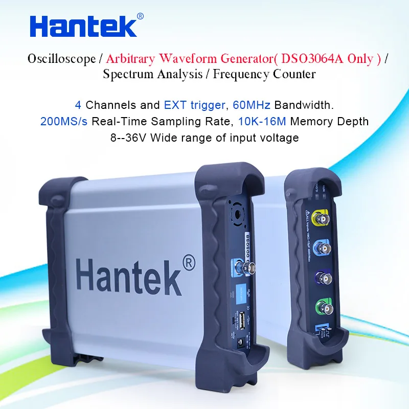 Hantek 4CH USB осциллографы/генератор сигналов произвольной формы/спектральный