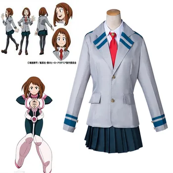 

2019 anime My Hero Academia OCHACO URARAKA Cosplay Costume Boku No Hero Academia OCHACO URARAKA AsuiTsuyu Summer School Uniform