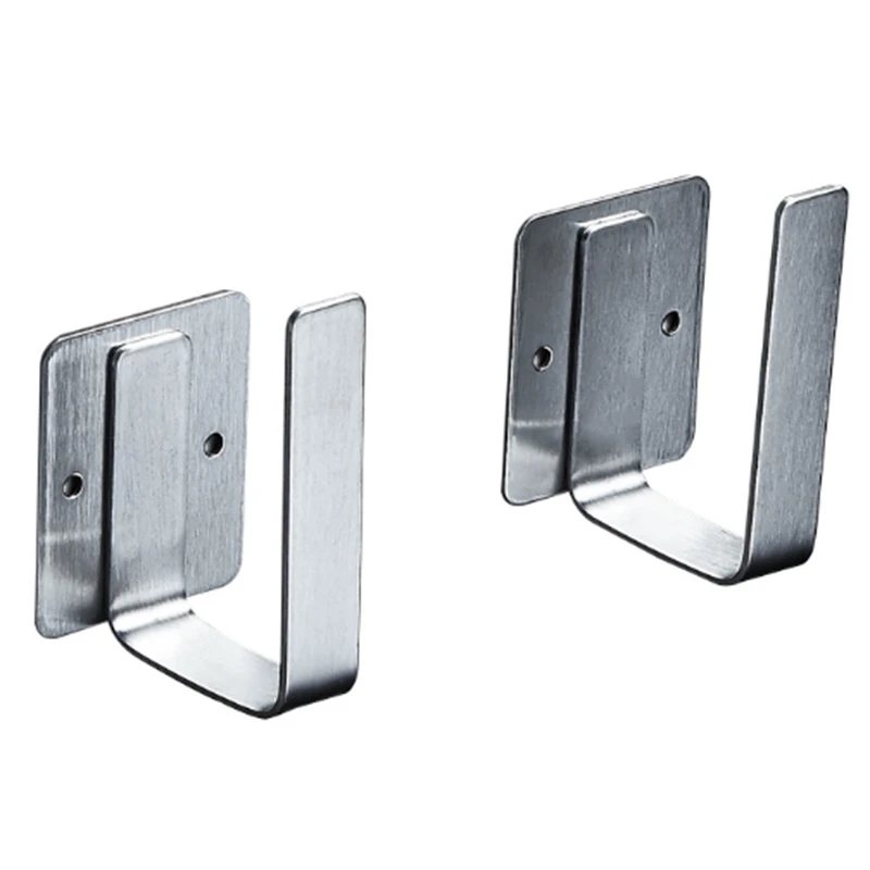 

2Pcs Stainless Steel Kitchen Bathroom Storage Rack Chopping Cuttingboard Pot Lid Wall Mounted Hooks Holder Multifunctional Stora