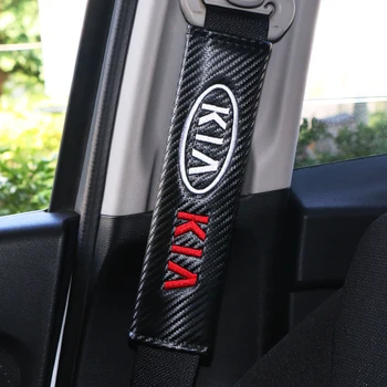 

2pcs car seat belt shoulder protector cover case for Kia rio ceed sportage cerato soul sorento k2 k5 flip