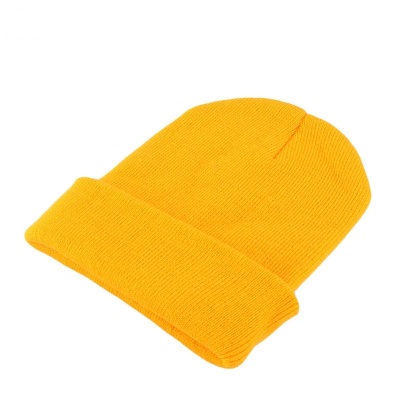 mens skully hat Solid  Unisex  Winter Autumn  Skullies & Beanies Knitting Bonnets new era skully beanie Skullies & Beanies