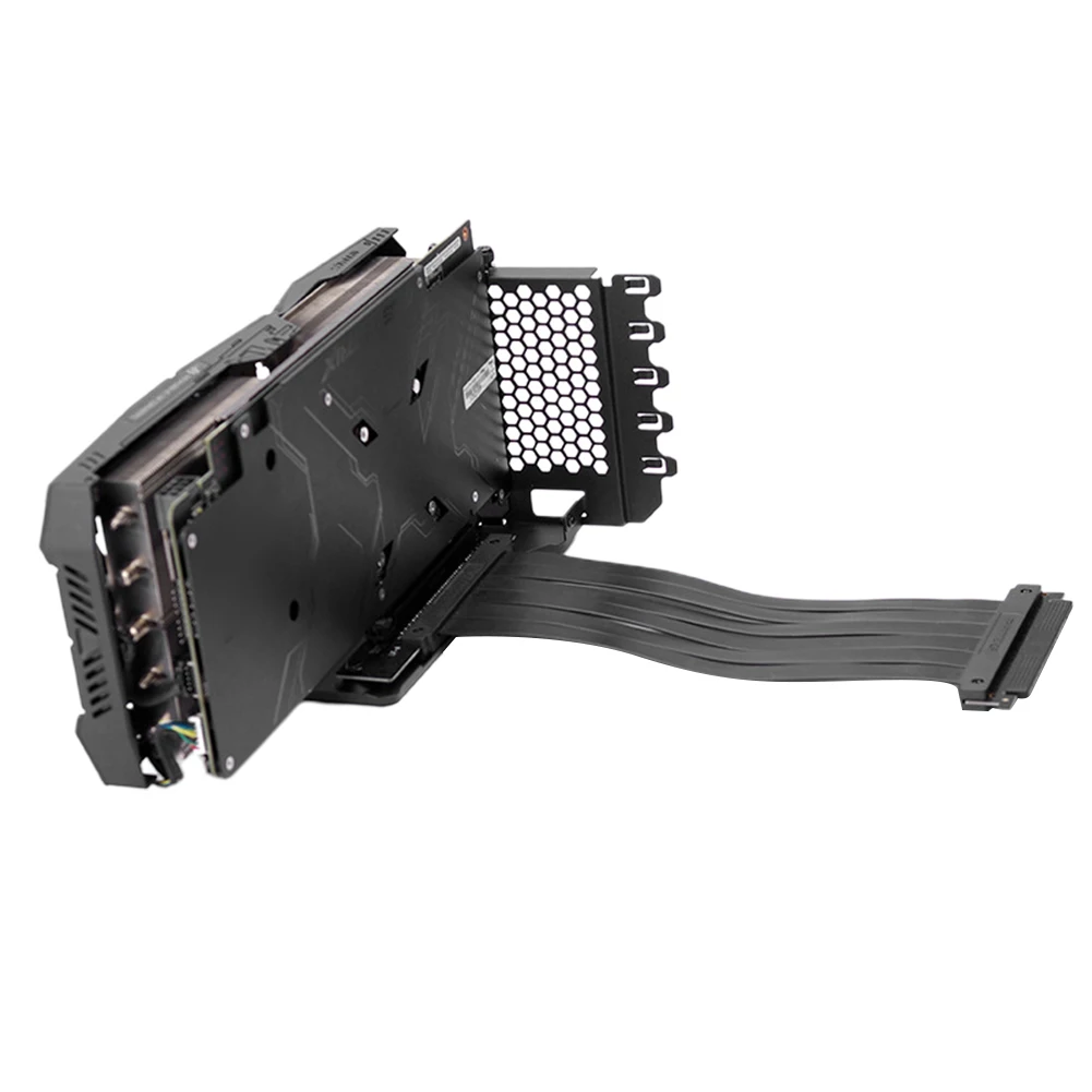 

Universal Stand Mount Vertical GPU Bracket Graphics Card Holder With 220mm Flat Line Metal Multifunctional Shockproof PCIe Slot