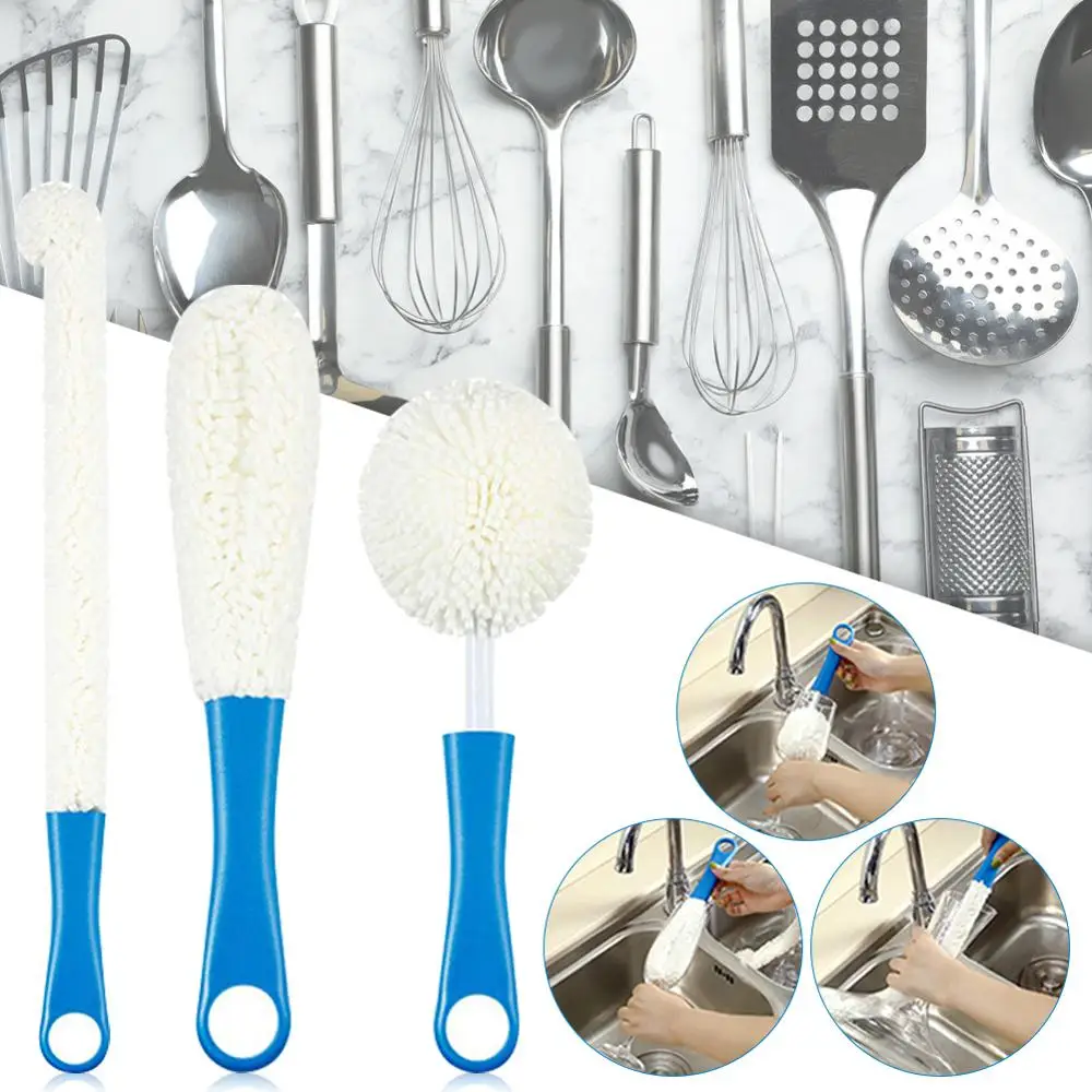 

Bottle Cleaning Brush Flexible Bottle Scourer Multi-Function Household Tools for Decanters Goblets Glasses Bottle Cleaner Brush