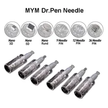 10 шт. Dr Ручка иглы штифта картриджи Замена для MYM дермы перо микро иглы Советы 9/12/36 шпильки microneedling Иглы для татуировки