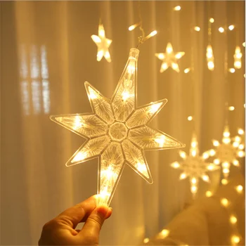 

SALE Polaris Light String Curtain Light DIY Garden Decoration Christmas Home Decoration Light String Wedding Decor Halloween.8z