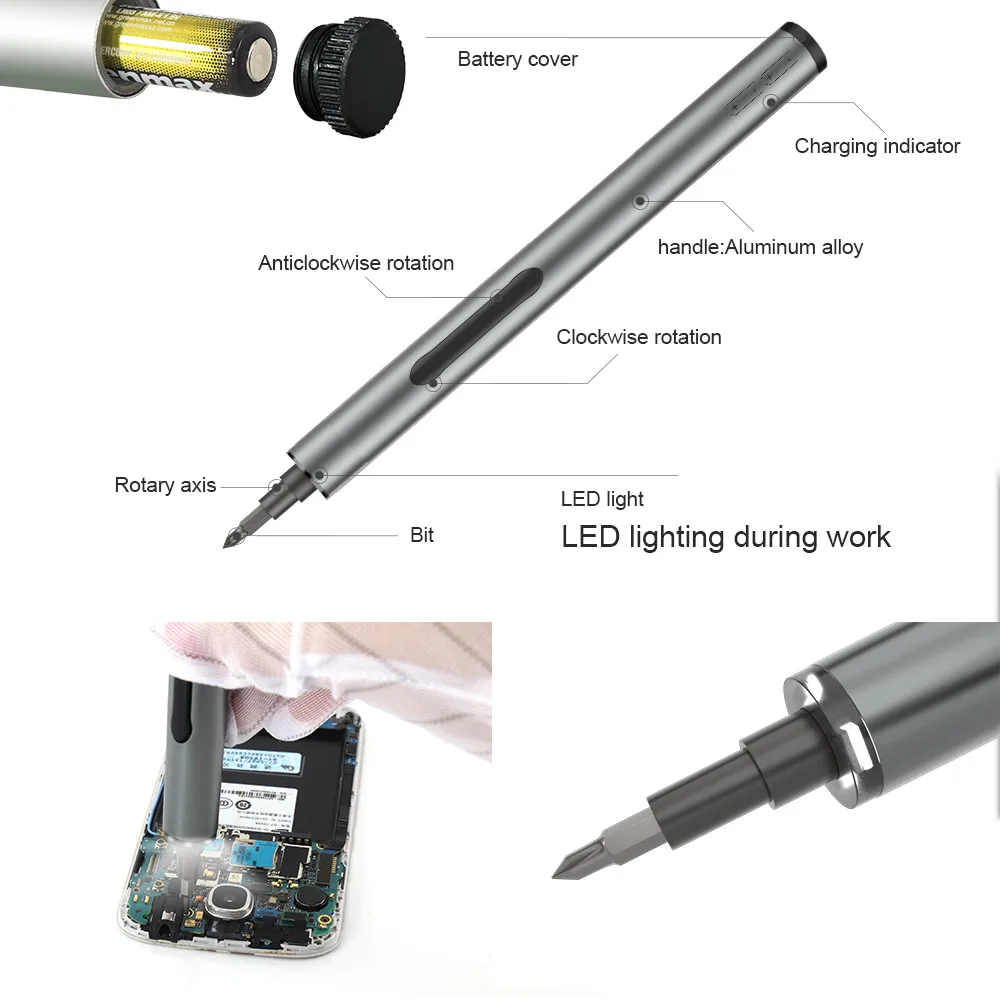 

Electric Screw Driver Set of Batch Apple Mobile Phone Repair Precision Miniature Mini Clock Screwdriver Machine