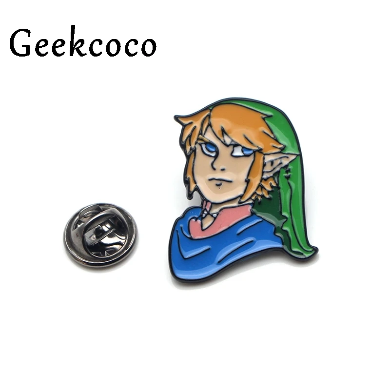 Legend of zelda, эмалированная булавка из металлического сплава цинка, трендовая медаль, эмблема на рюкзак, рубашку, одежду, сумку, броши, Значки для мужчин и женщин J0048