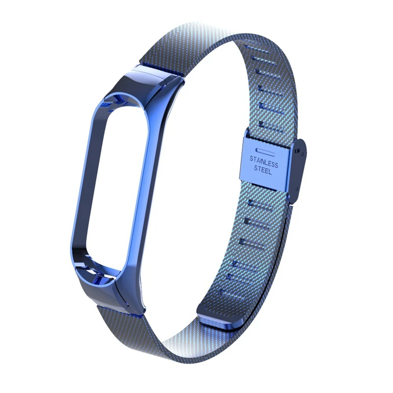Mi band 4 металлический ремешок с пленкой Mi Band 4 3 умный Браслет замена цвета из нержавеющей стали Miband 3 4 ремешок Пряжка Браслеты