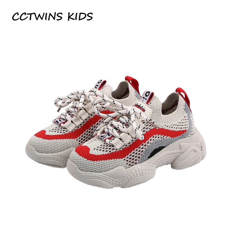 CCTWINS/детская обувь; коллекция года; сезон весна; Брендовые спортивные кроссовки для мальчиков; модная сетчатая обувь для маленьких девочек; детские мягкие повседневные кроссовки; FS3223