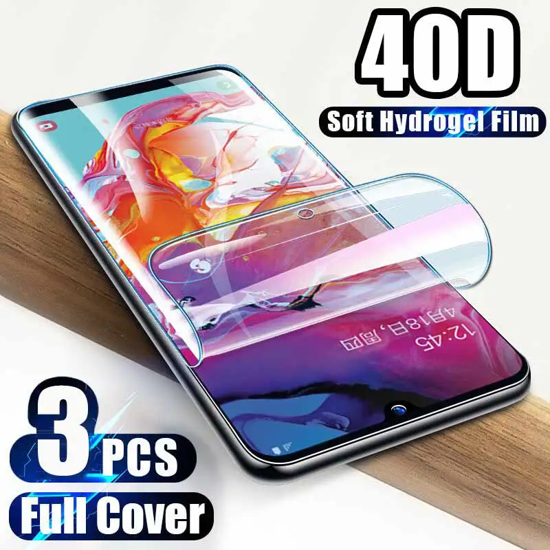 20D Гидрогелевая пленка для samsung Galaxy S8 S9 S10e S10 Plus Защитная экрана Note 8 9 10 S7 Edge не