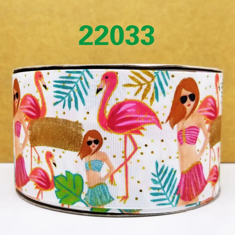 50 ярдов мультфильм Единорог печатных корсажная лента 22022 - Цвет: 22033