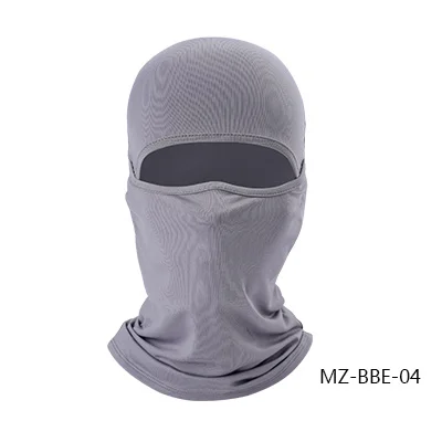 HEROBIKER Nuova Moto Viso Maschera Балаклава Viso Scudo Biker Ski Viso Maschera Moto Antivento Lycra Moto дышащая Maschera - Цвет: Gray-MZ-BBE-04