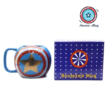 

Captain America shield cartoon Mug Ceramic mug coffee cupp