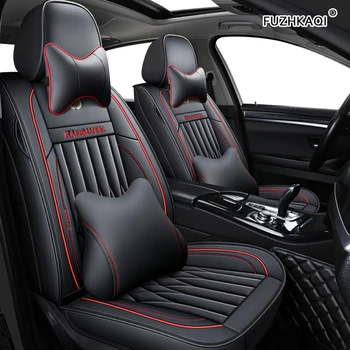 

FUZHKAQI leather car seat covers For renault captur duster logan fluence 2013 kadjar megane laguna auto accessories car seats