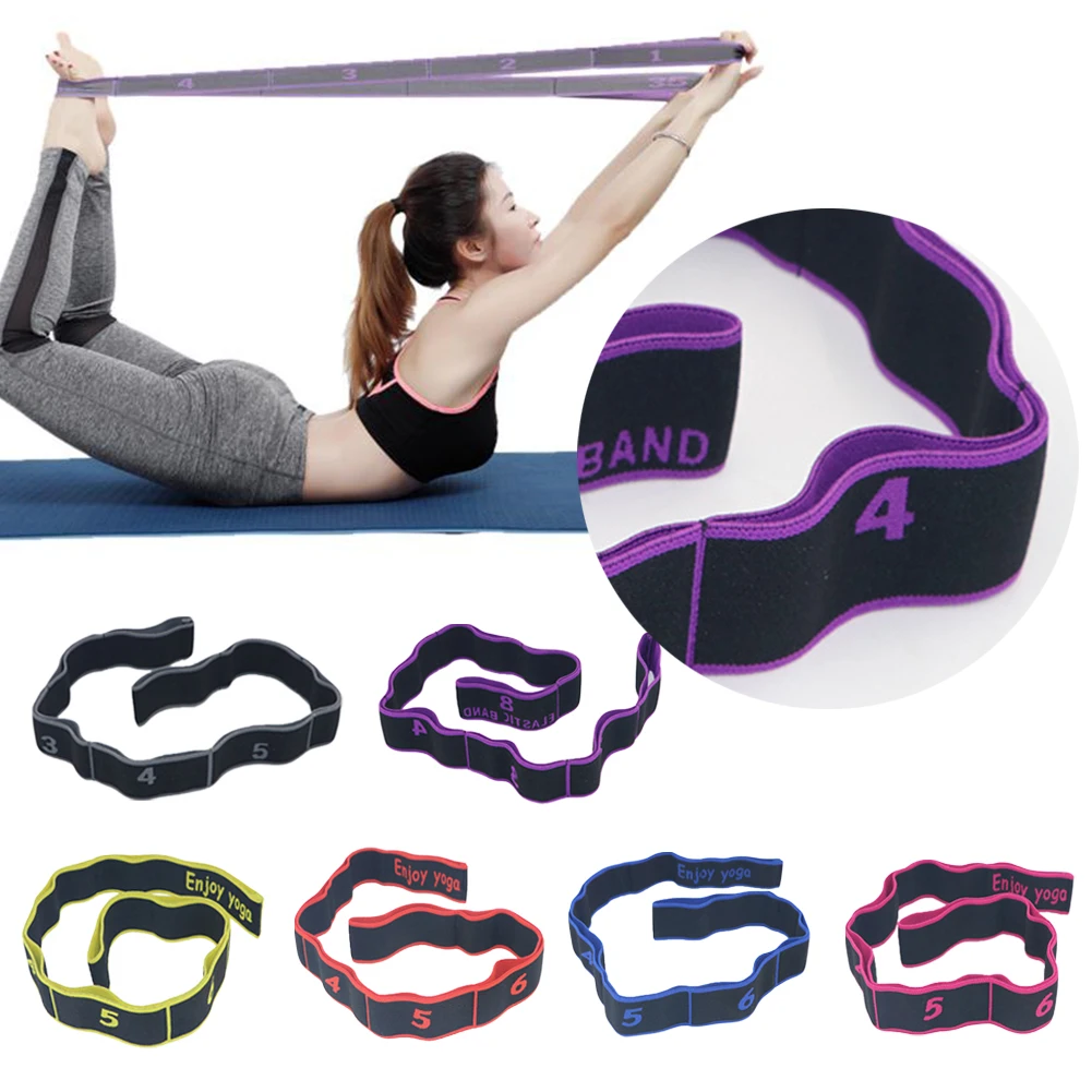 Yoga Fitness Exercise Sport Elastic Strap Latin Dance Stretch Resistance Band 